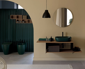 SLIDE - Single wall-mounted vanity unit by Scarabeo Ceramiche - view 3